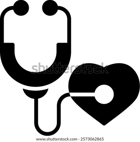 Primary Care Icon Glyph Vector Illustration