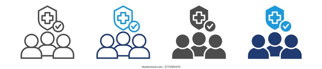 primary care icon set multiple style