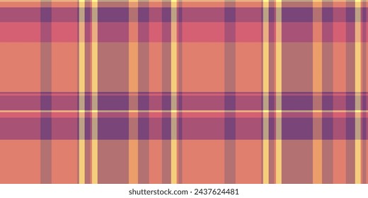 Primary check background pattern, harmony seamless textile plaid. Sparse texture vector tartan fabric in red and pink color.