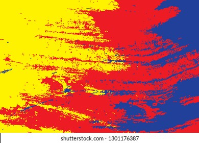 Primary colors background, blue, red, and yellow. Vector illustration.