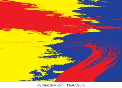 Primary colors background, blue, red, and yellow. Vector illustration.