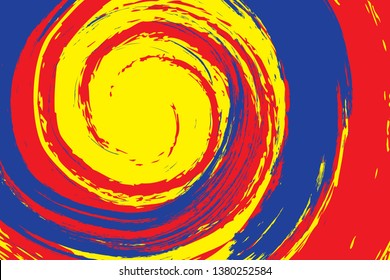 Primary colors background, blue, red, and yellow. Vector illustration.