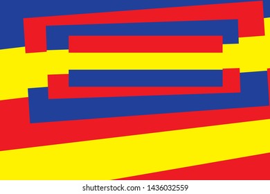 Primary colors background, blue, red, and yellow. Vector illustration.