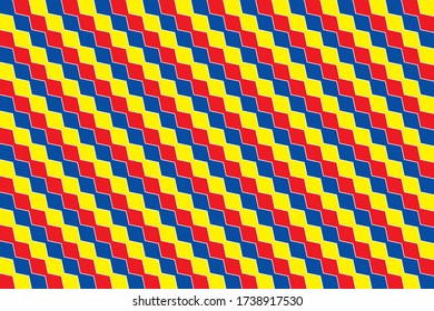 Primary colors background, blue, red, and yellow. Vector illustration.