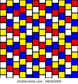 Primary colors geometric pattern