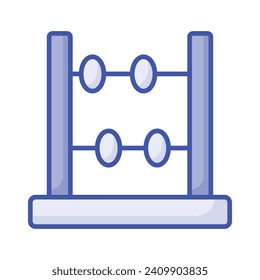 Primary counting education, amazing vector of abacus, mathematical calculating frame