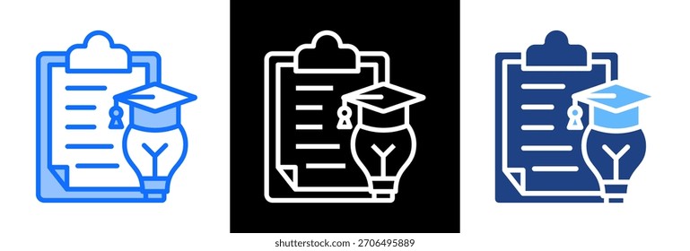 Primary Education Icon triplestyle Vector Illustration
