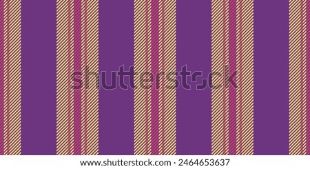Primary fabric lines vertical, cool vector textile pattern. African background seamless texture stripe in eminence and yellow color.