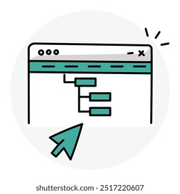 Design de Ícone de Navegação Principal. Menu de representação. Site. Interface do usuário. Principal. Ícone de vetor.