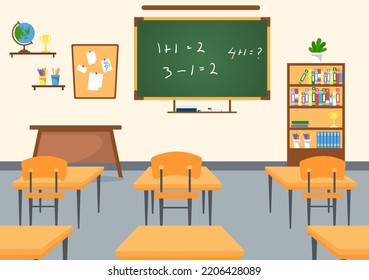 Primary School Cute Little Students Studying Stock Vector (Royalty Free ...