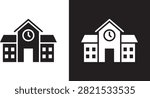 primary school icon clean ui clipart..