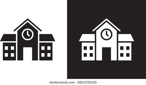 primary school icon clean ui clipart..