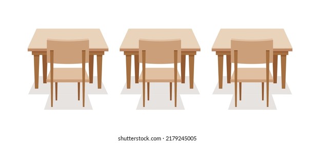 Primary School Pupils Sit Desk Elementary Stock Vector (Royalty Free ...