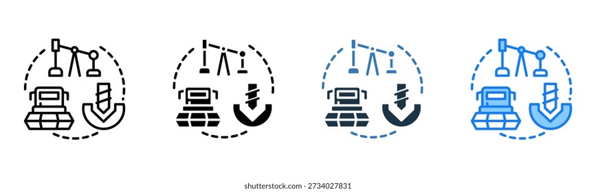 Primary Sector icon multiple style Vector Illustration