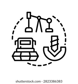 Primary Sector line icon Vector Illustration