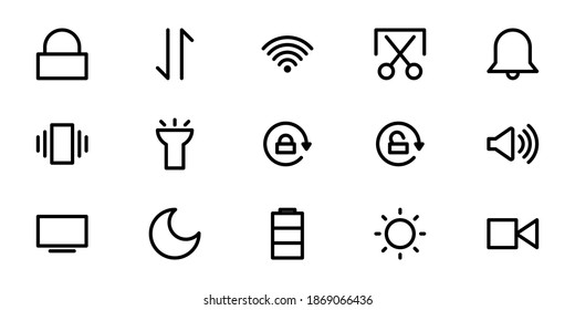 Primary UI Icon for phone in line style