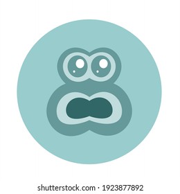 Primate face icons such as orangutan, or a monkey with an expression that needs help. Several types of the primate family are threatened with extinction. 