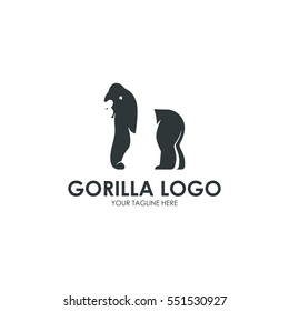 Primate, monkey, gorilla simple modern logo design concept