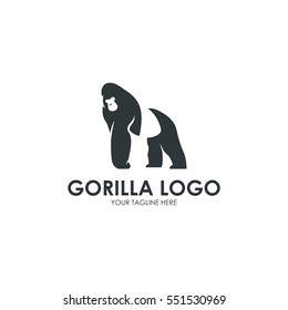 Primate, monkey, gorilla simple modern logo design concept