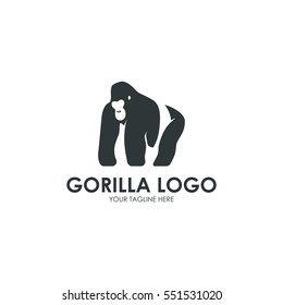 Primate, monkey, gorilla simple modern logo design concept