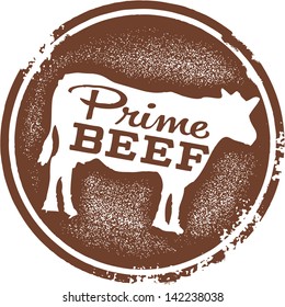 Prime Beef Menu Design Stamp