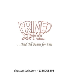 Prime Coffee Shop Logo