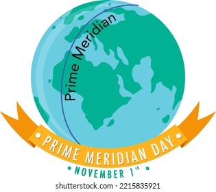 Ilustración del logotipo del Día del Primer Meridiano