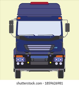  Prime Mover, Long Vehicle, Transport, Lorry, Blue Lorry