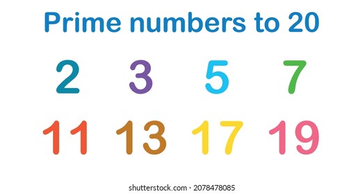 prime numbers to 20 chart in mathematics