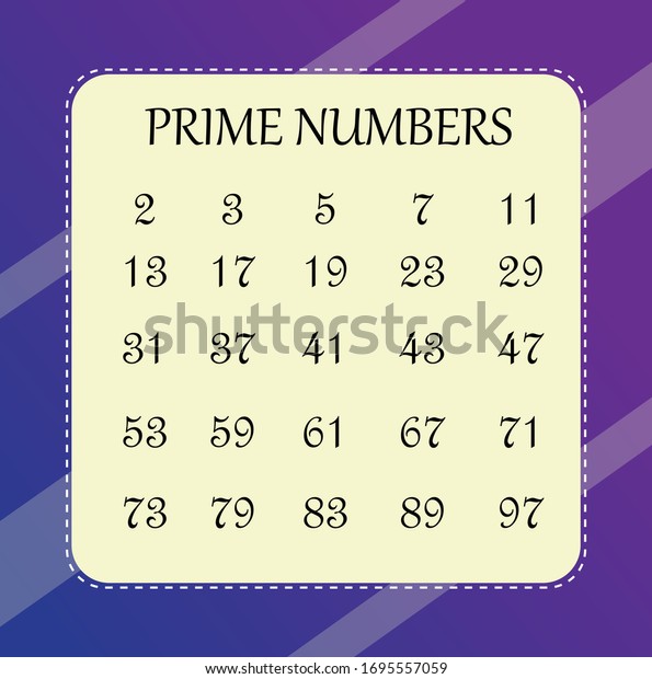 list of prime numbers till 100