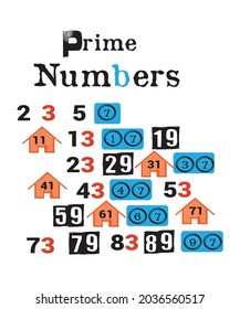 Prime numbers T-shirt design for menz