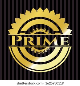 Prime shiny badge. Vector Illustration. Detailed.