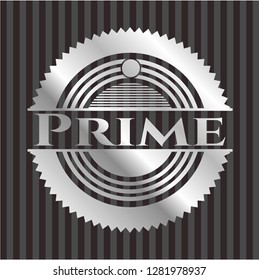 Prime silver badge or emblem
