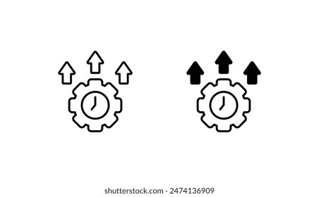 Prime Time icon design with white background stock illustration