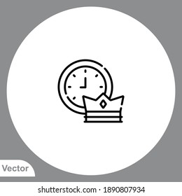 Prime time icon sign vector,Symbol, logo illustration for web and mobile