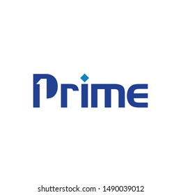 Prime Vector Logo. Number 1(one) Icon and Symbol. Eps 10.