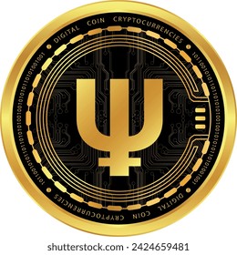 primecoin-xpm coin vector illustrations. 3d illustration