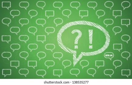 primed text bubbles background