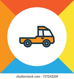 Prime-Mover Colorful Outline Symbol. Premium Quality Isolated Pickup  Element In Trendy Style.