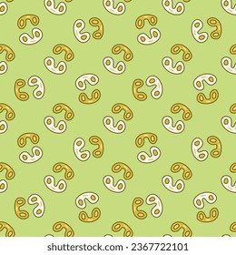 Primitive Bacteria vector concept creative colored seamless pattern
