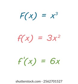 Primitive and derivative of function in calculus.