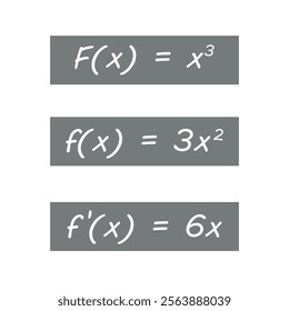 Primitive and derivative of function in calculus.