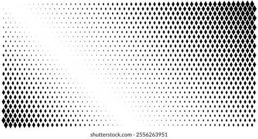 Primitive diamond pixel matrix cyber pattern. Square dot disperse background. Liquid blob cube vector fade. Abstract geometric halftone gradient. Lattice grid connect texture. Digital geo shape design