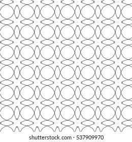 Primitive geometria sacra retro pattern with lines and circles.