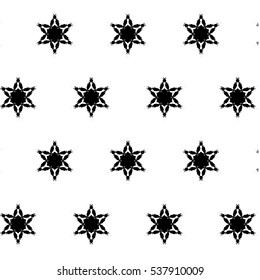 Primitive geometria sacra retro pattern with lines and circles.