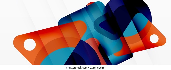 Formas geométricas primitivas: composición de líneas, triángulos, cuadrados y círculos. Fondo abstracto mínimo geométrico vectorial para fondo de pared, banner, fondo, página de inicio