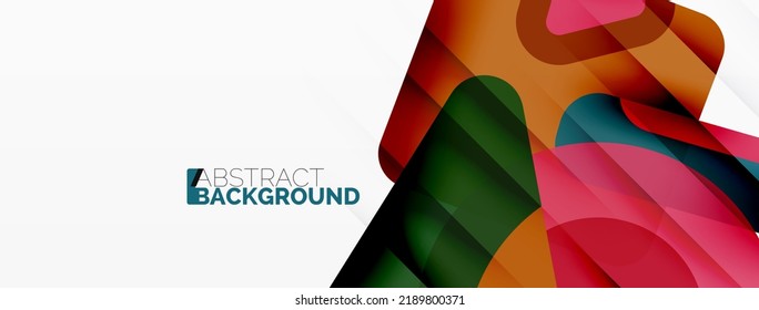 Primitive geometric shapes - line, triangle, square and circle composition. Vector geometric minimal abstract background for wallpaper, banner, background, landing page