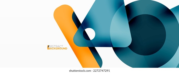 Primitive geometrische Formen - Linien-, Dreieck-, Quadrat- und Kreiszusammensetzung. Vektorgeometrischer, minimaler abstrakter Hintergrund für Tapete, Banner, Hintergrund, Landungsseite