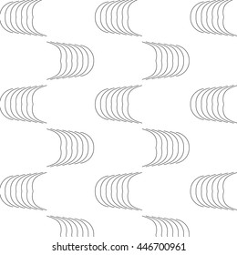 Primitive grey abstract pattern with lines and circles