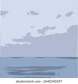 Primitive landscape. Few elements. This is for the background.